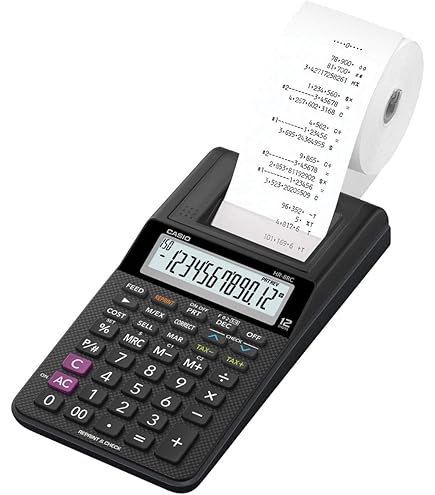 Calculadora com Impressora, 12 Dígitos Casio, Preta | Amazon.com.br